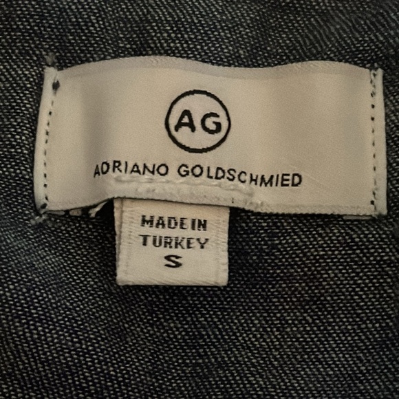 AG Aiden Western Shirt Classic Denim Jeans Pearl Button Snap Size S Men Unisex - Picture 9 of 9